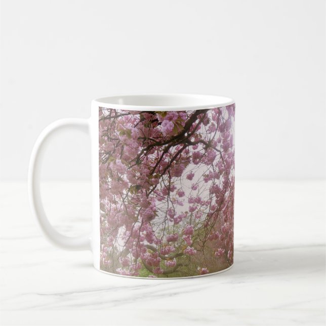 Pink Tree Blossom Coffee Mug (Left)