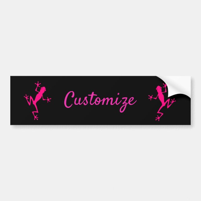 Pink Tree Frog Thunder_Cove  Bumper Sticker (Front)