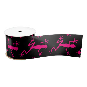 Pink Tree Frog Thunder_Cove Satin Ribbon