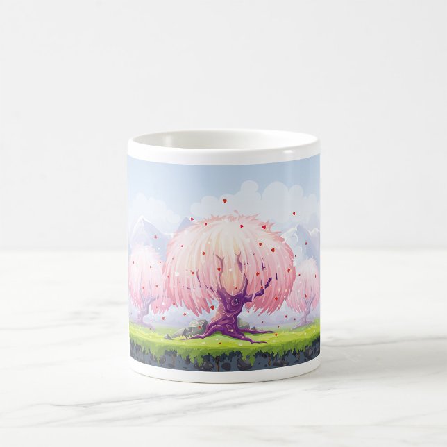 Pink Trees Illustration Coffee Mug (Creator Uploaded)