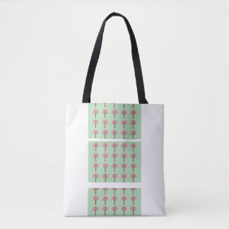 Pink Trees Pattern Tote Bag