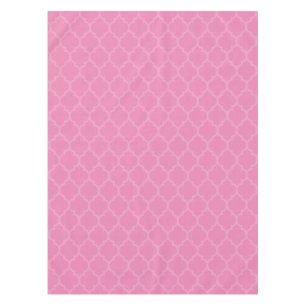 Pink Trellis Tablecloth