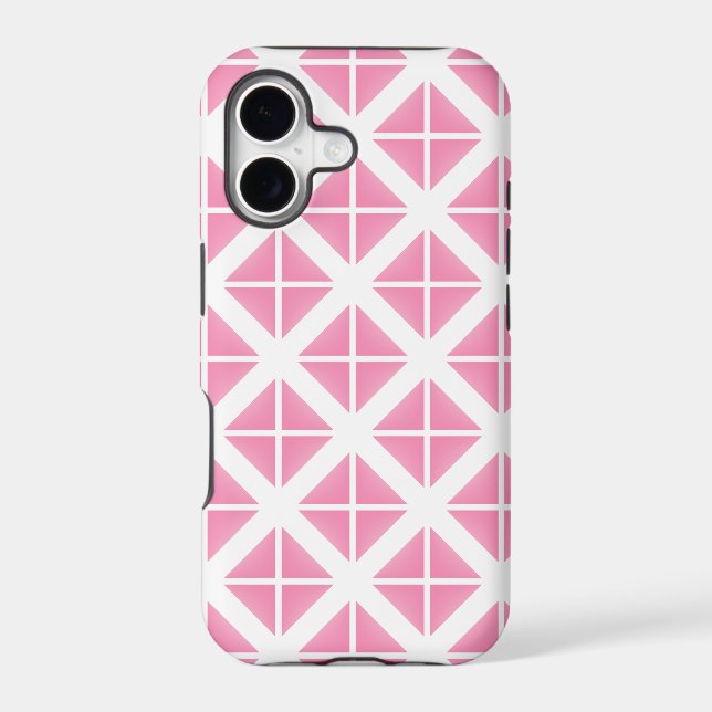 Pink Trendy Triangle Pattern (Back)