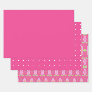Pink Tri Sheet Wrap or Drawer Liners