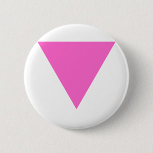 Pink Triangle 6 Cm Round Badge