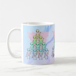 Pink Triangle alien mug