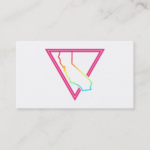 pink triangle california business card