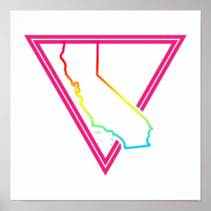 pink triangle california poster