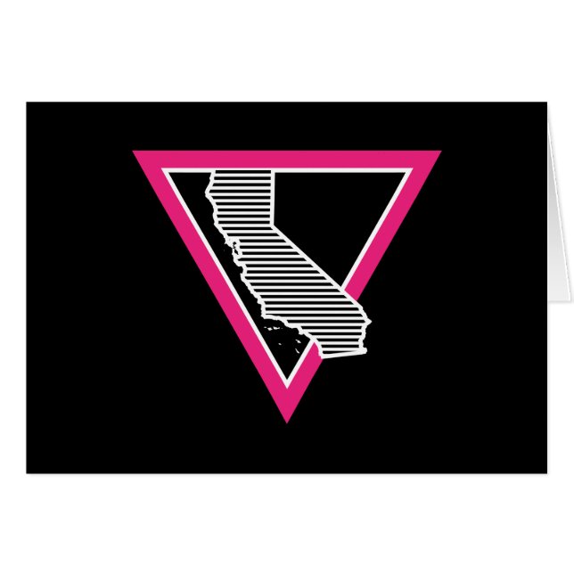 pink triangle california stripes (Front Horizontal)