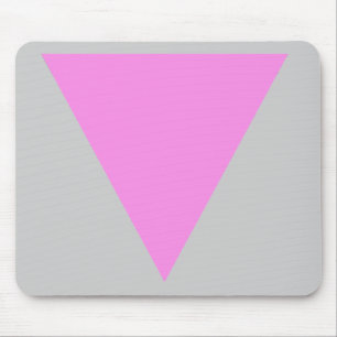 Pink Triangle Mouse Pad