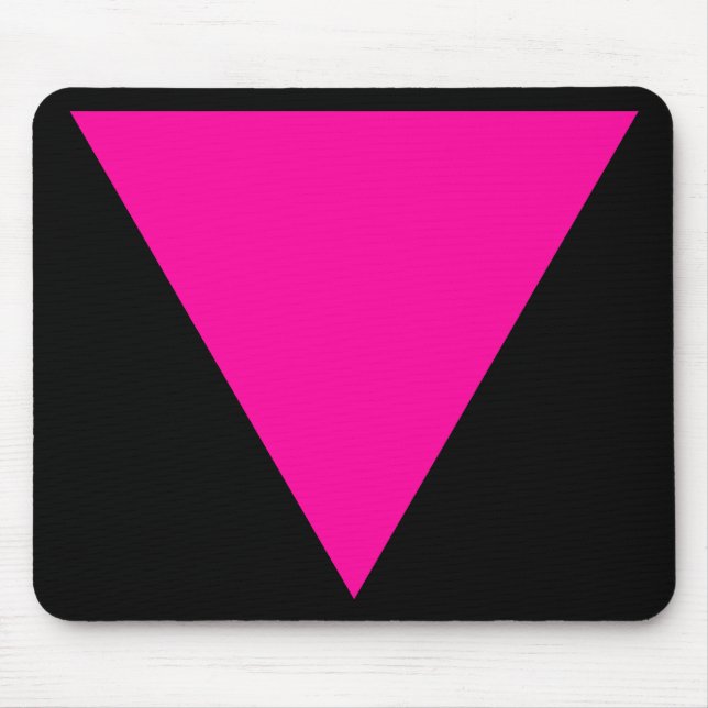 pink triangle. mouse pad (Front)