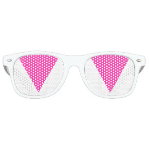 pink triangle retro sunglasses
