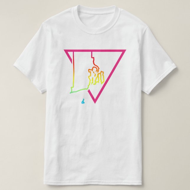 pink triangle rhode island T-Shirt (Design Front)