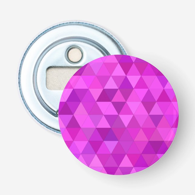 Pink triangles bottle opener (Front)