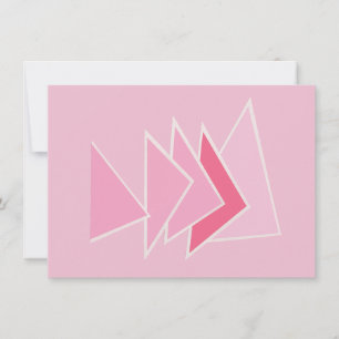 Pink Triangles Card