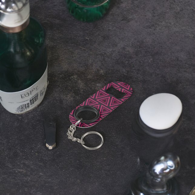 Pink Triangles Pattern  (Bottle Openers)