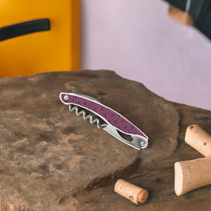 Pink Triangles Pattern  Corkscrew