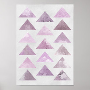 Pink Triangles Poster