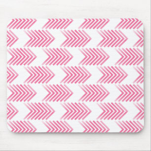 Pink Tribal Arrow Pattern Mouse Pad