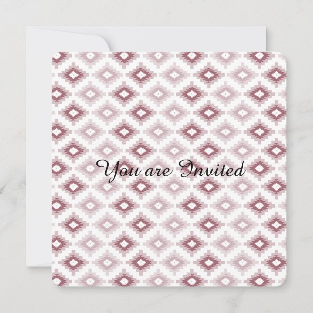 Pink Tribal Baby Shower Invitation (Front)