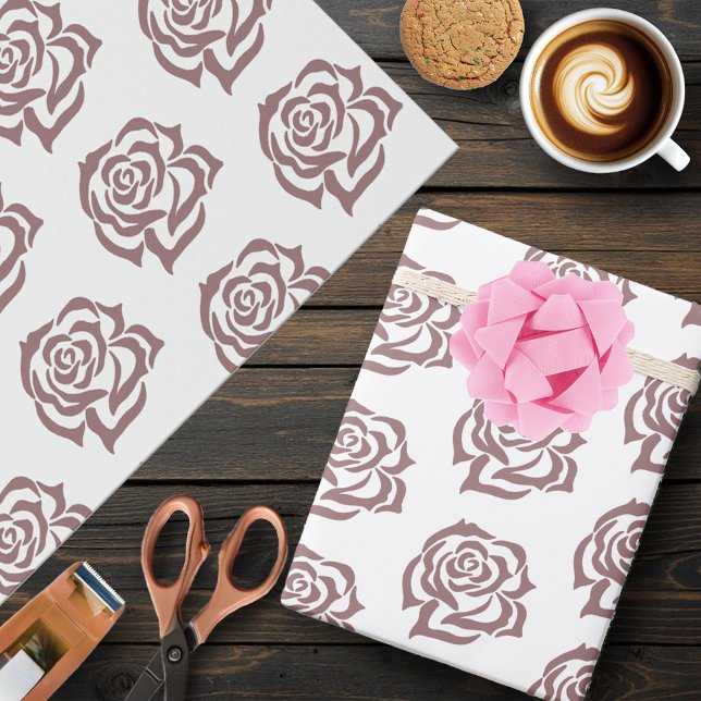 Pink Tribal Roses Wrapping Paper (Creator Uploaded)
