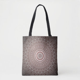 Pink Tribal Style Mandala Design Tote Bag