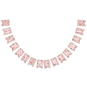 Pink Tropical Birthday Bunting
