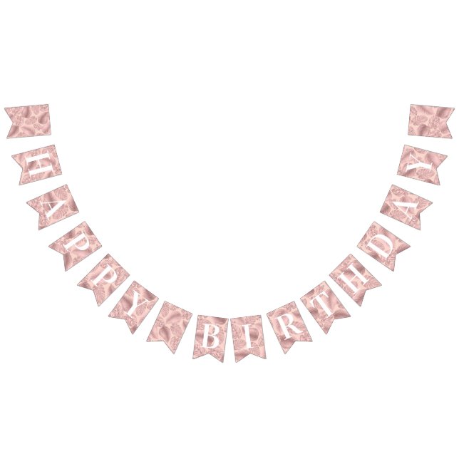 Pink Tropical Birthday Bunting (All)