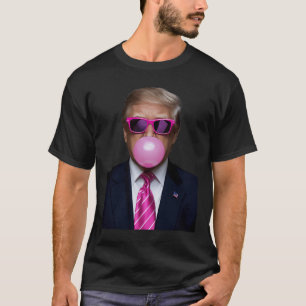 Pink Trump Bubble Gum Shirt 2024 Vote President Fu