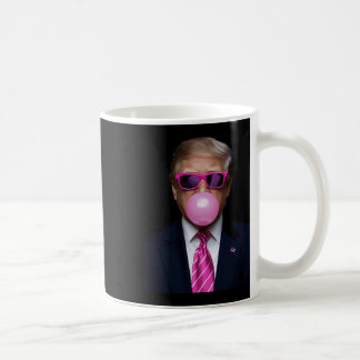 Pink Trump Bubble Gum Shirt 2024 Vote President Fu Coffee Mug