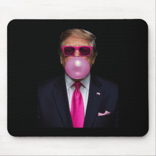 Pink Trump Bubble Gum Shirt 2024 Vote President Fu Mouse Pad