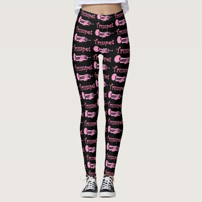 Pink Trumpet Leggings (Front)