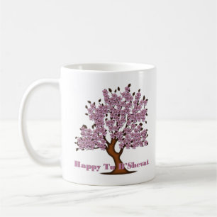 Pink Tu B'Shevat Flower Tree Coffee Mug
