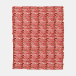 Pink Tulip Fleece Blanket