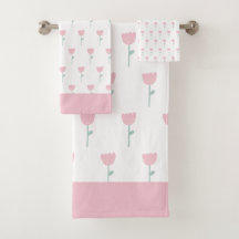 Pink Tulip Floral Minimalistic Simple Girly Cute