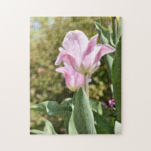Pink Tulip Flower Nature Photography London UK Jigsaw Puzzle (Vertical)