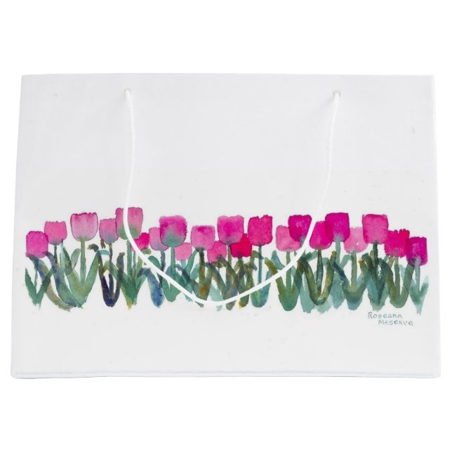 Pink Tulip Gift Bag (Front)