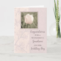 Pink Tulip Grandniece Wedding Day Congratulations