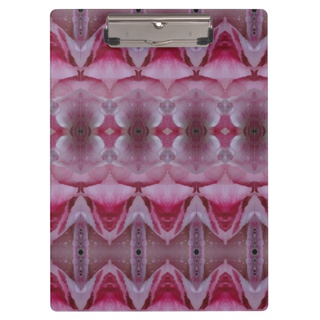Pink Tulip Ikat Also Clipboard (Front)