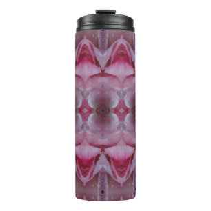 Pink Tulip Ikat Also  Thermal Tumbler