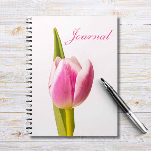 Pink Tulip Journal Notebook