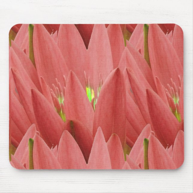 Pink Tulip Mouse Pad (Front)