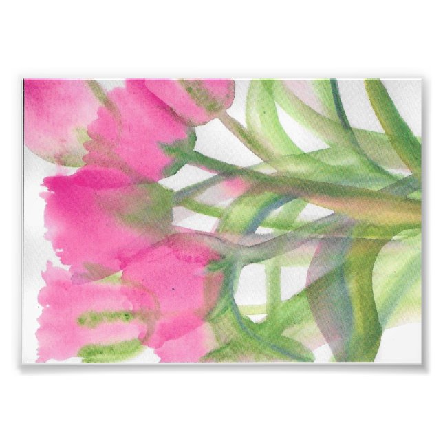 Pink Tulip Photo Print (Front)