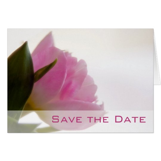 Pink Tulip • Save the Date Card