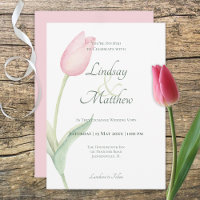 Pink Tulip Solo Wedding