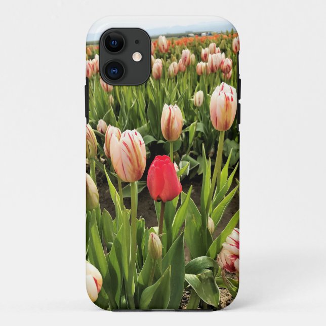 Pink Tulip Standing Out Case-Mate iPhone Case (Back)