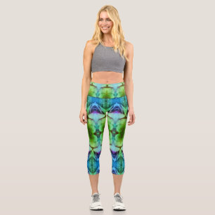 Pink Tulip X GL Ikat Also Capri Leggings