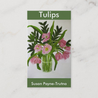 Pink  Tulips Business Card
