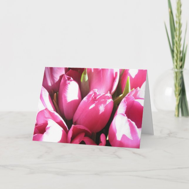 Pink Tulips Card (Front)
