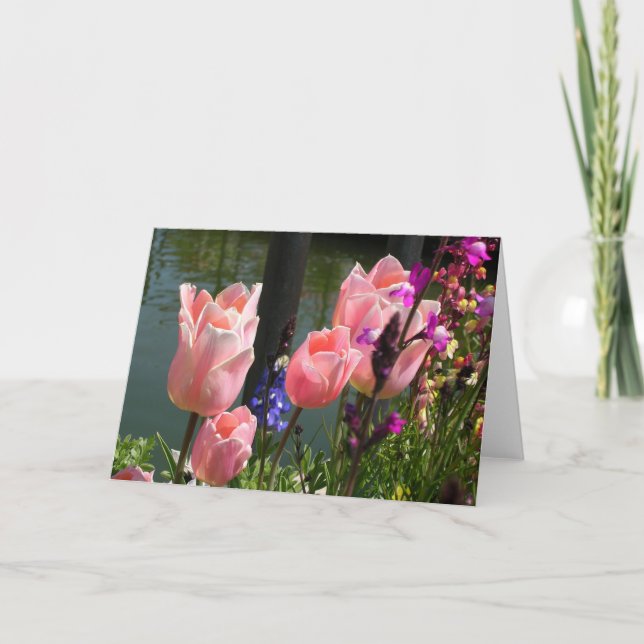 Pink Tulips Card (Front)